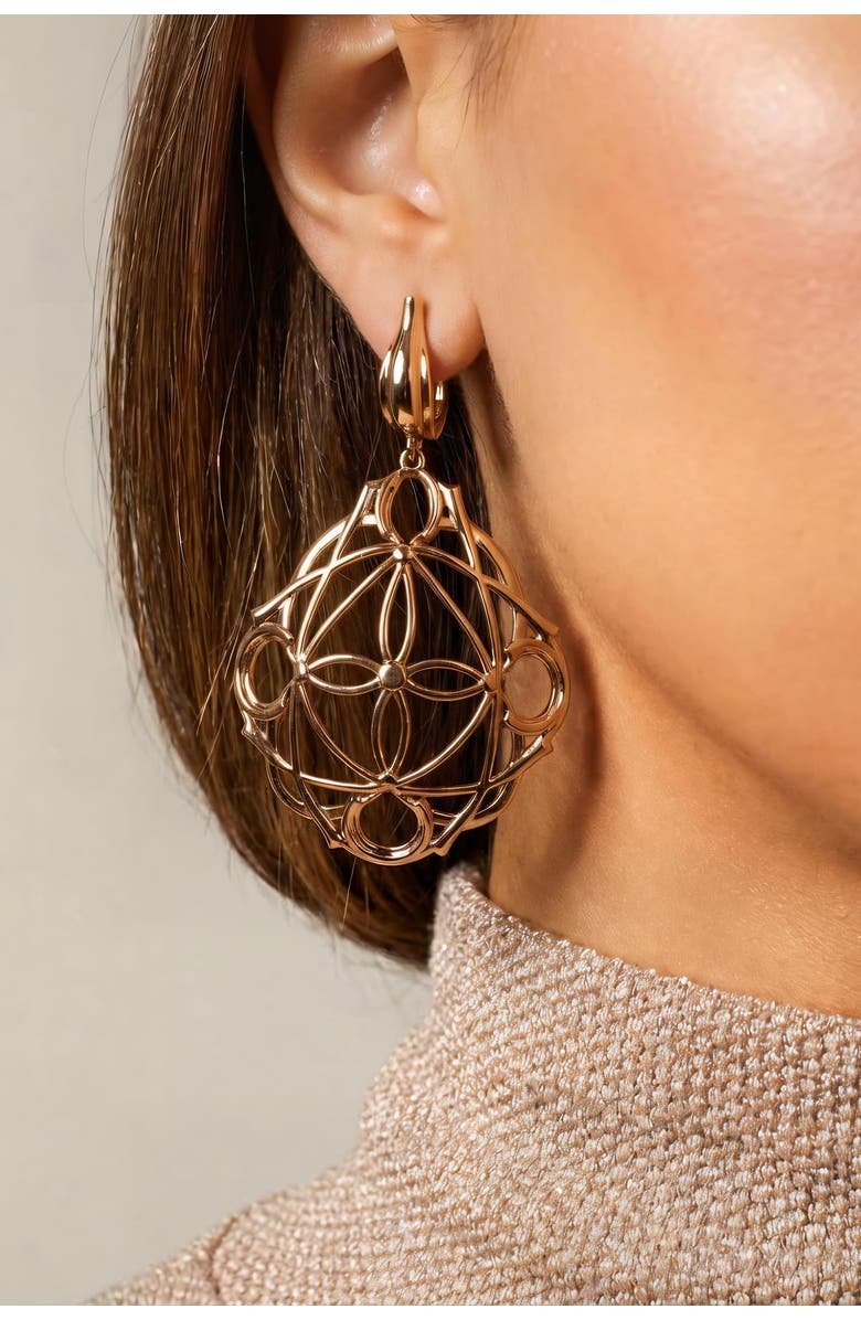 Astor & Orion Simi Gold Filigree Drop Earrings, Alternate, color, Gold