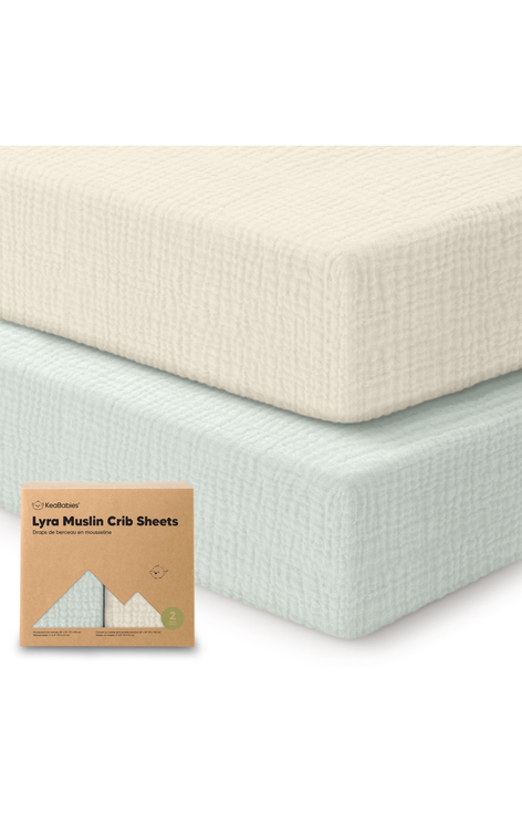 2-Pack Lyra Muslin Crib Sheets
