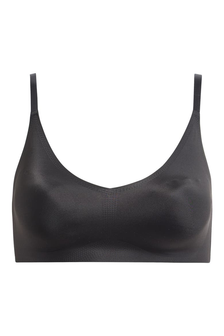 The True Body Triangle Convertible Strap Bralette, Alternate, color, BLACK