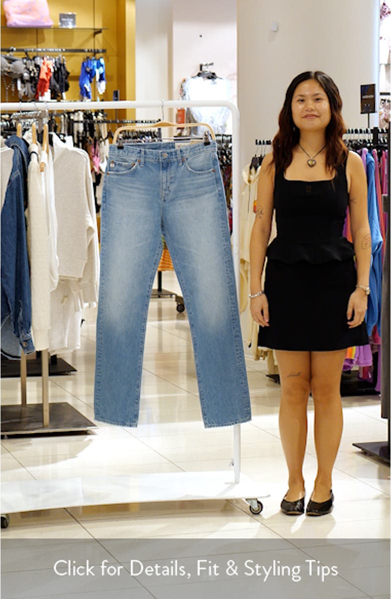 The Boyfriend Mid Rise Straight Leg Jeans, sales video thumbnail