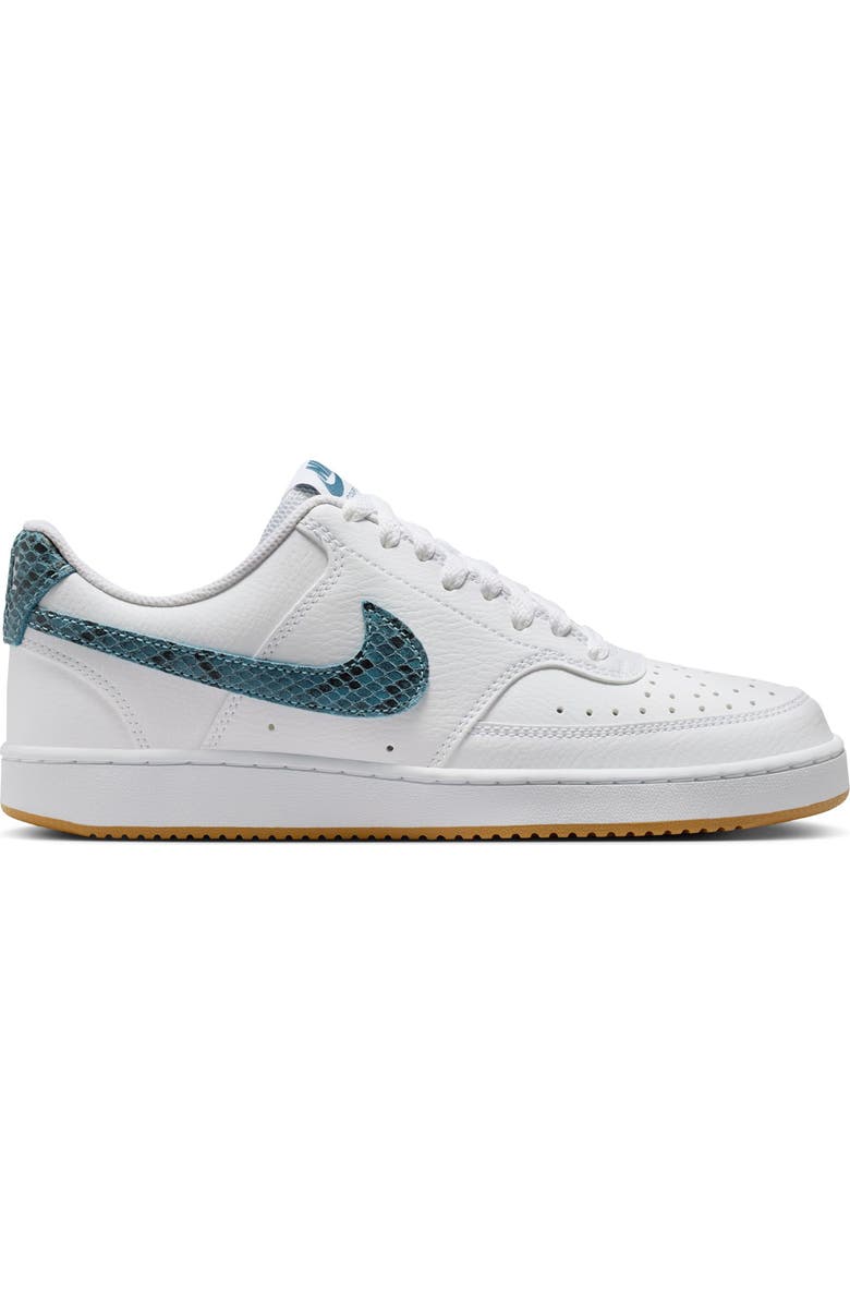 Nike Court Vision Low Profile Sneakers, Alternate, color, White/ Blue/ Brown