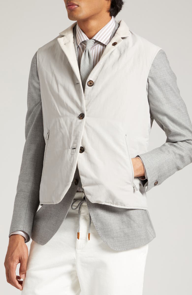 Eleventy Reversible Vest, Alternate, color, Sand-Grey