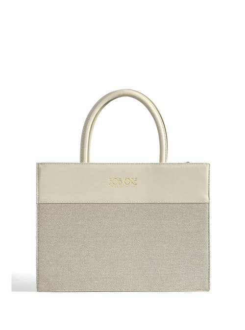 Bob Oré Blue Collection Victoria Tote Bag In White