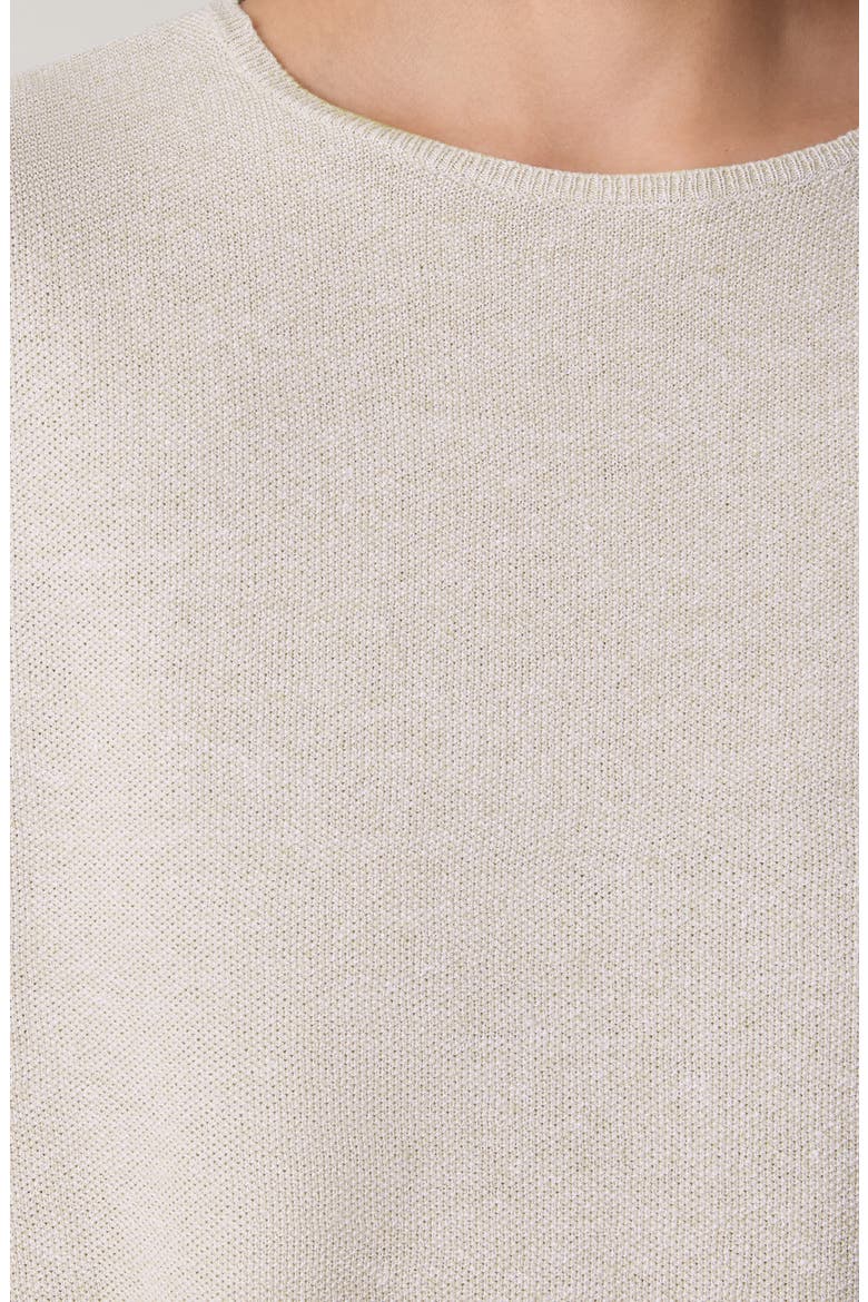 Organic Linen & Organic Cotton Cap Sleeve T-Shirt, Alternate, color, UNDYED NATURAL