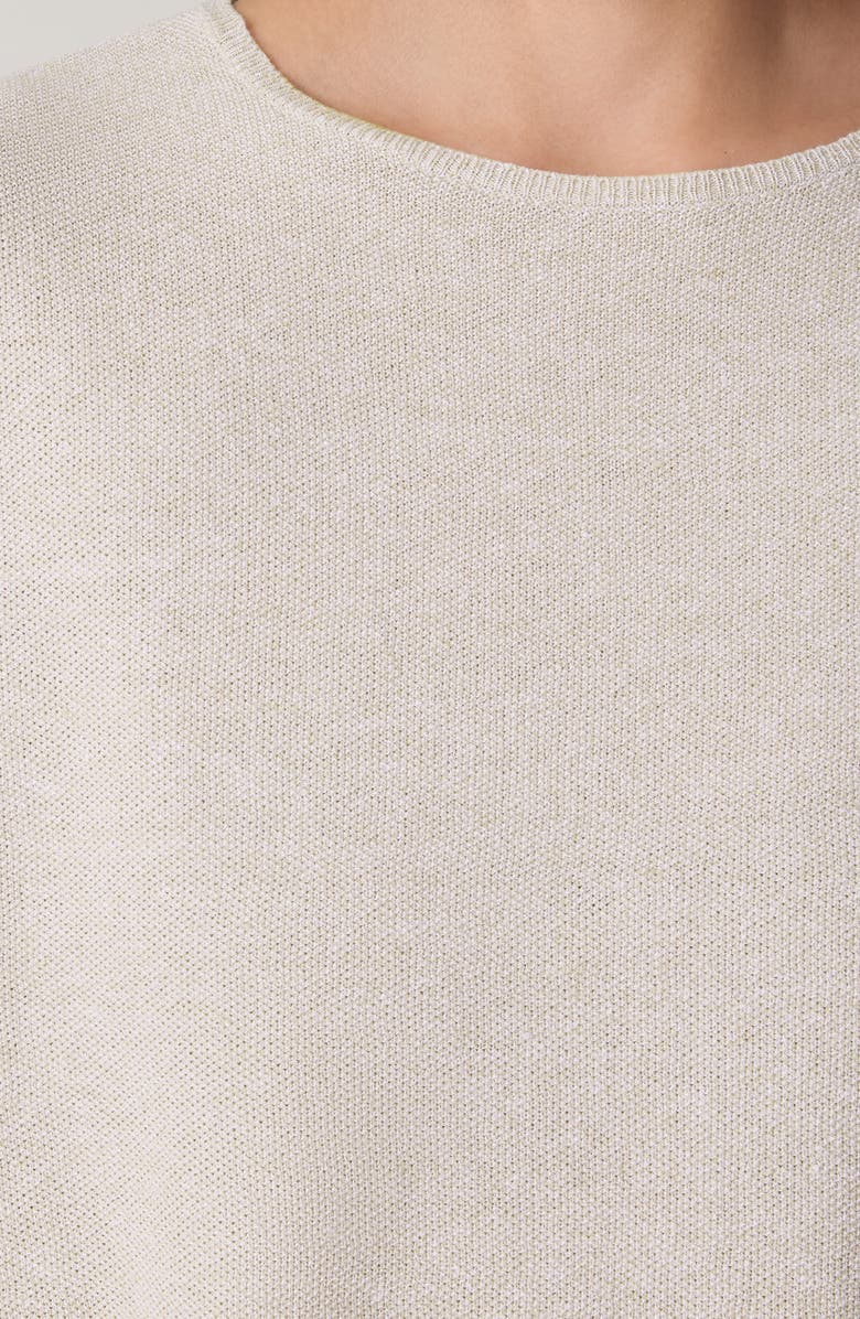 Eileen Fisher Organic Linen & Organic Cotton Cap Sleeve T-Shirt, Alternate, color, Undyed Natural