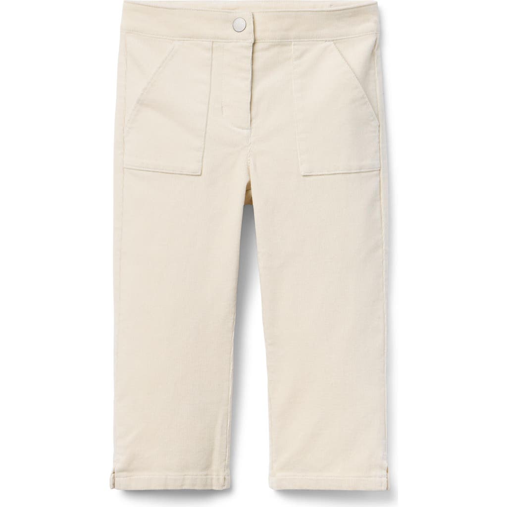 Janie And Jack The Corduroy Patch Pocket Pant In White