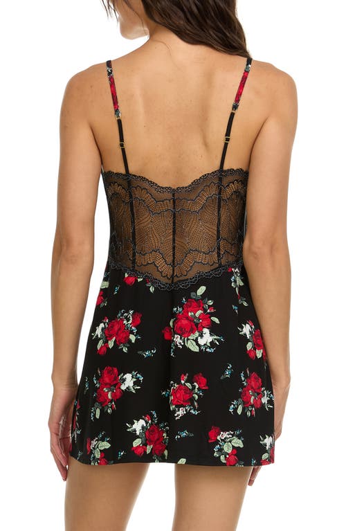 Flora By Flora Nikrooz Jo Lace Chemise In Black