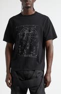 Rick Owens Temple Brad Cotton Graphic T-Shirt