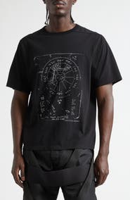 Rick Owens Temple Brad Cotton Graphic T-Shirt