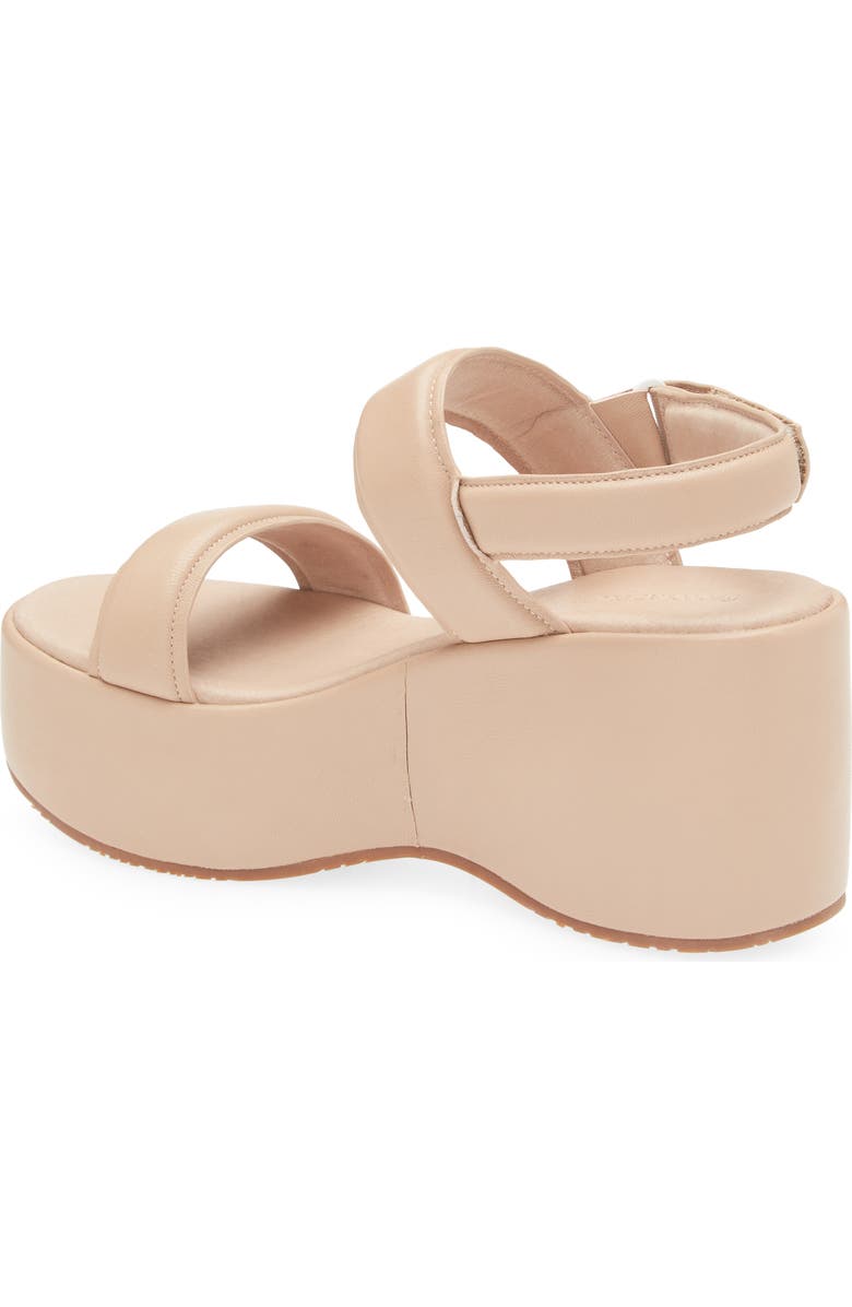 Chocolat Blu Kande Slingback Platform Wedge Sandal, Alternate, color, Beige Leather
