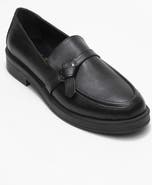 Forever & Always Shoes Galea Buckled Leather Loafers