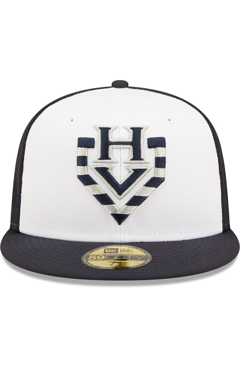 New Era Men's New Era White Hudson Valley Renegades Authentic Collection Team Alternate 59FIFTY Fitted Hat, Alternate, color,