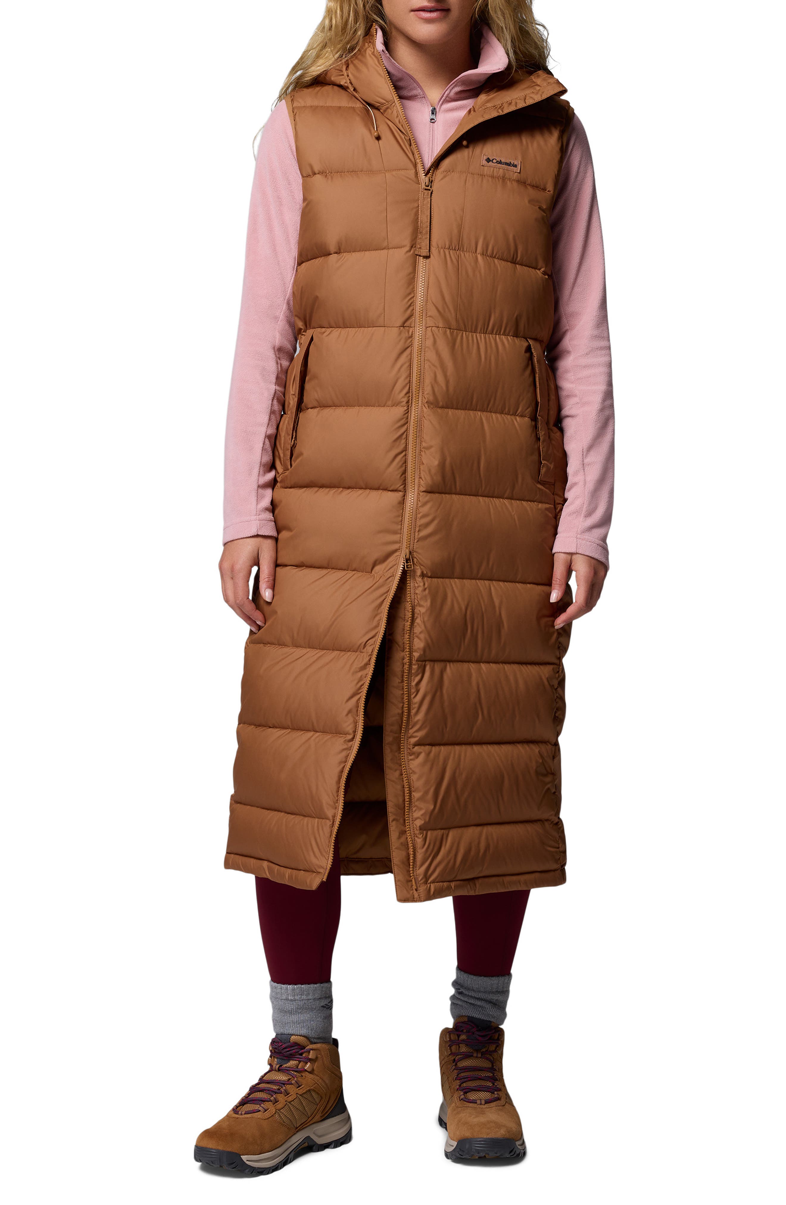 Pike Lake II Water Repellent Insulated Longline Hooded Vest (Women