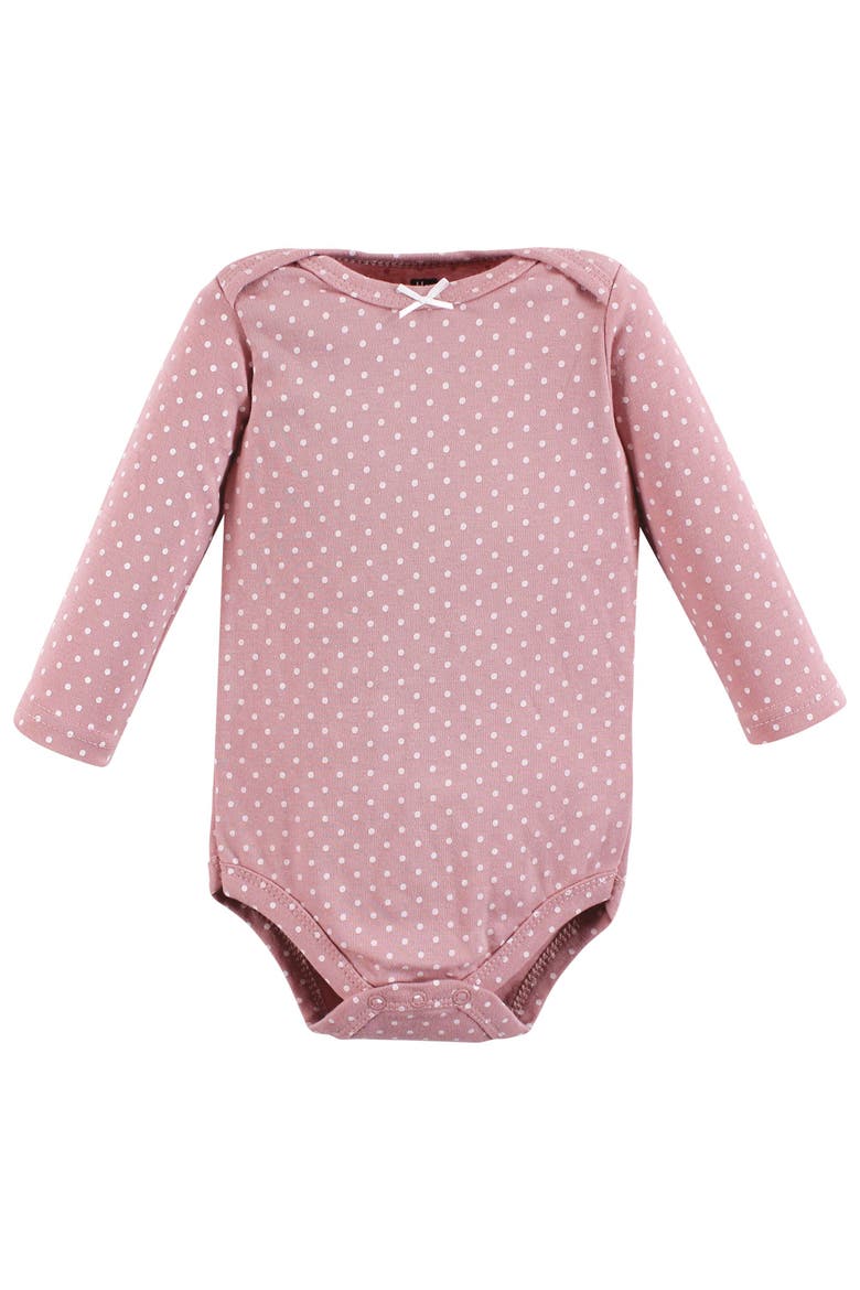 Soft Cotton Long-Sleeve Bodysuits 7-Piece Value Pack, Alternate, color, Girls World 7-Pack