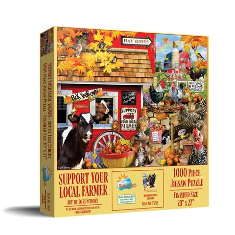 Support Your Local Farmer 1000 piece Jigsaw Puzzle for Adults