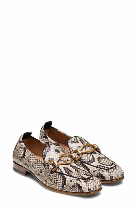 Magnanni Priscilla Python Embossed Leather Loafer