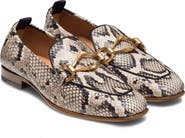 Magnanni Priscilla Python Embossed Leather Loafer