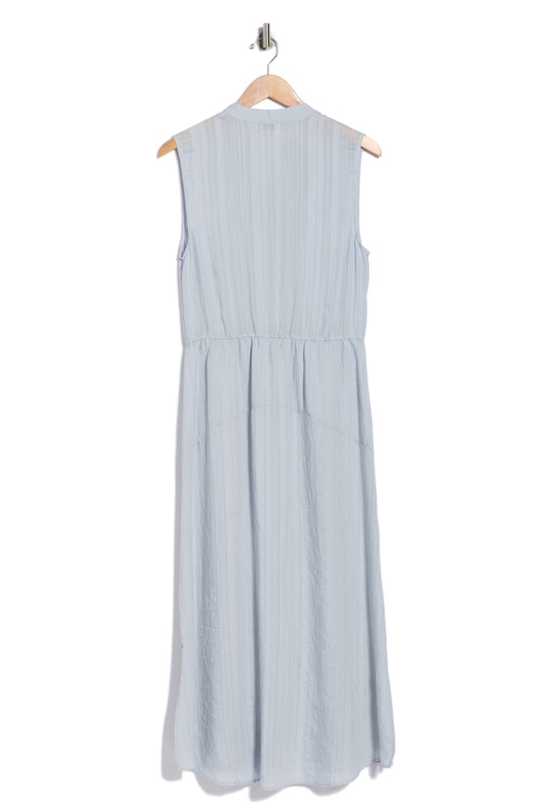 Drapey Striped Tiered Dress, Alternate, color, SURF MIST/ OPTIC WHITE
