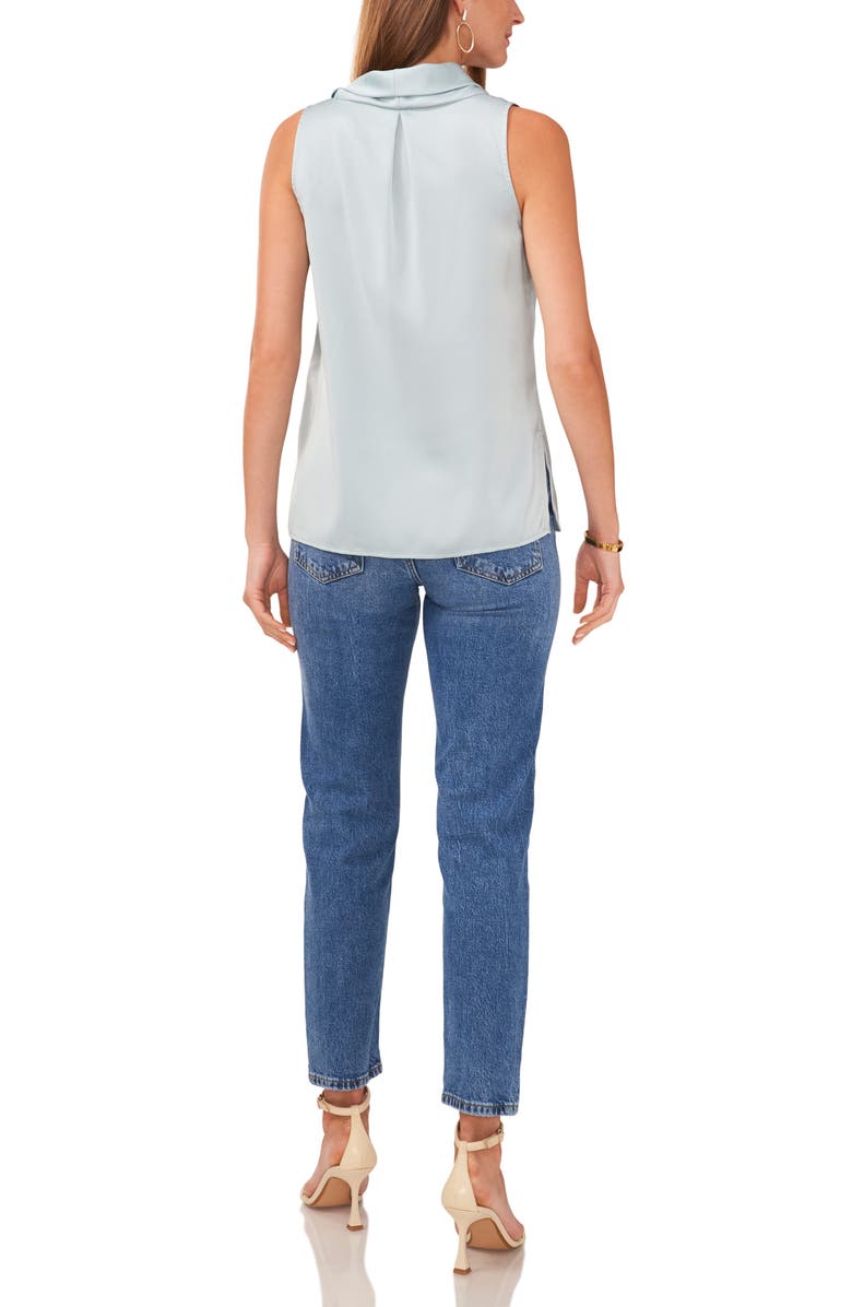 Vince Camuto Cowl Neck Sleeveless Satin Charmeuse Top, Alternate, color,