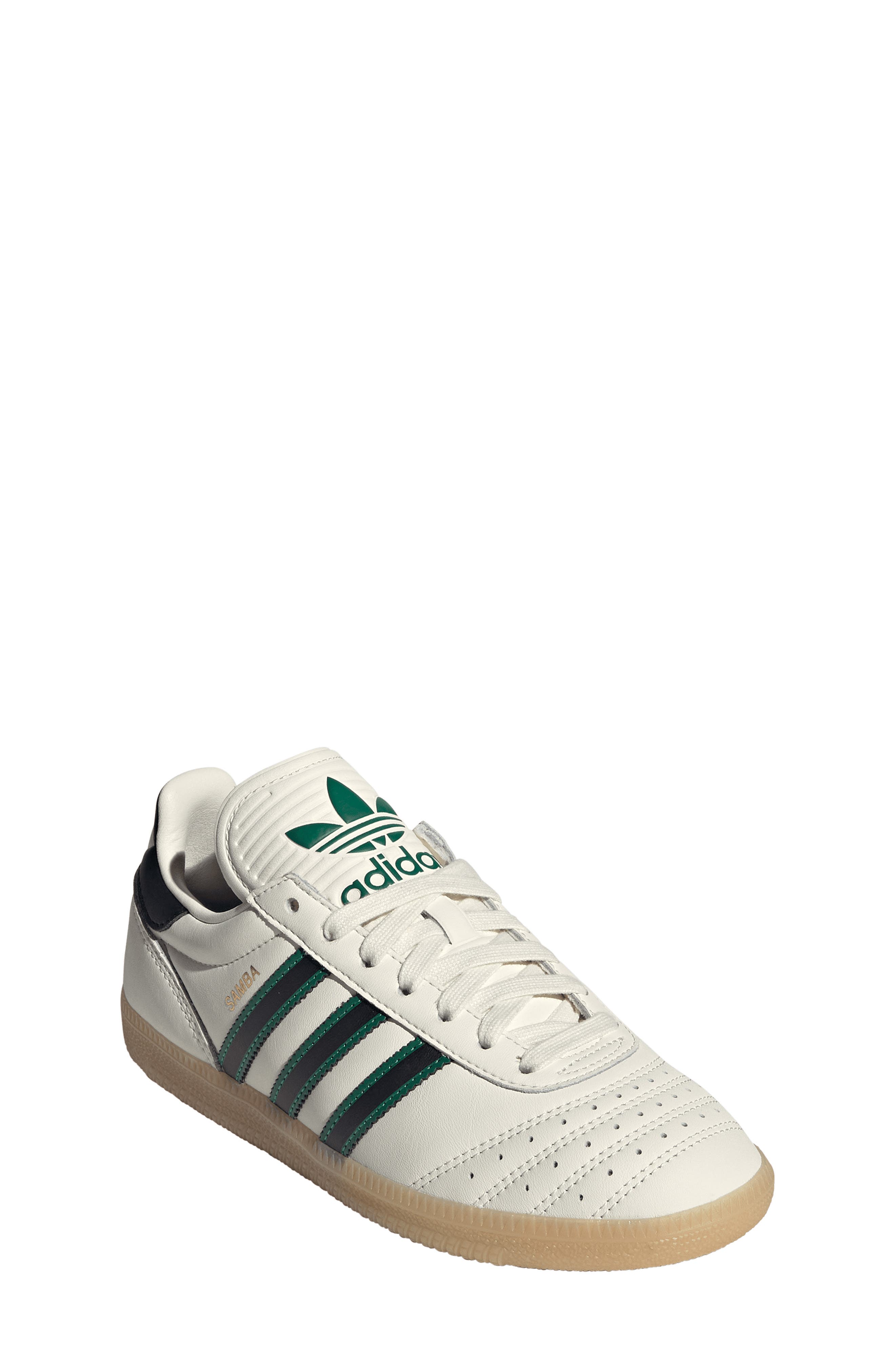 adidas Kids
 Samba JP Sneaker, Main, color, Off White/ Core Black/ Gum