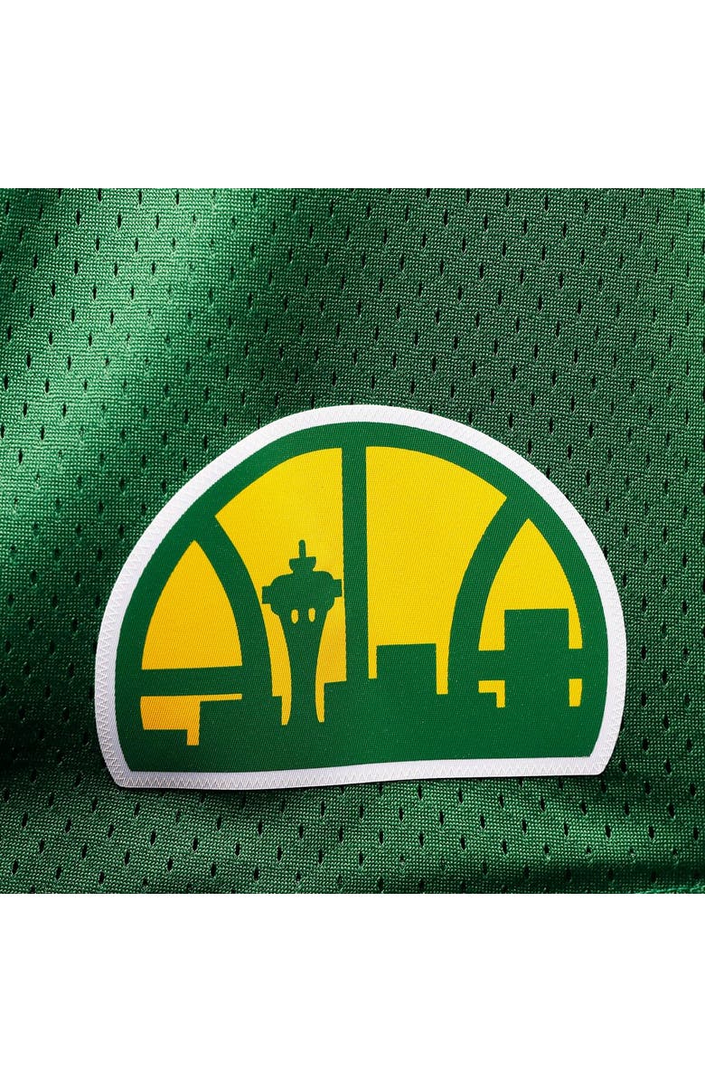 Mitchell & Ness Men's Mitchell & Ness Kelly Green Seattle SuperSonics Big & Tall Hardwood Classics Team Swingman Shorts, Alternate, color, Kelly Green