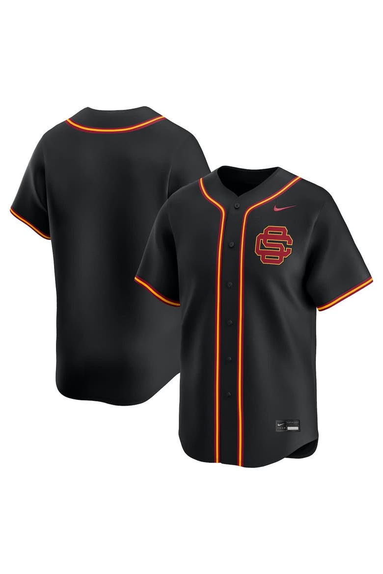 Men's Nike Black USC Trojans College Limited Baseball Jersey, Main, color, Black