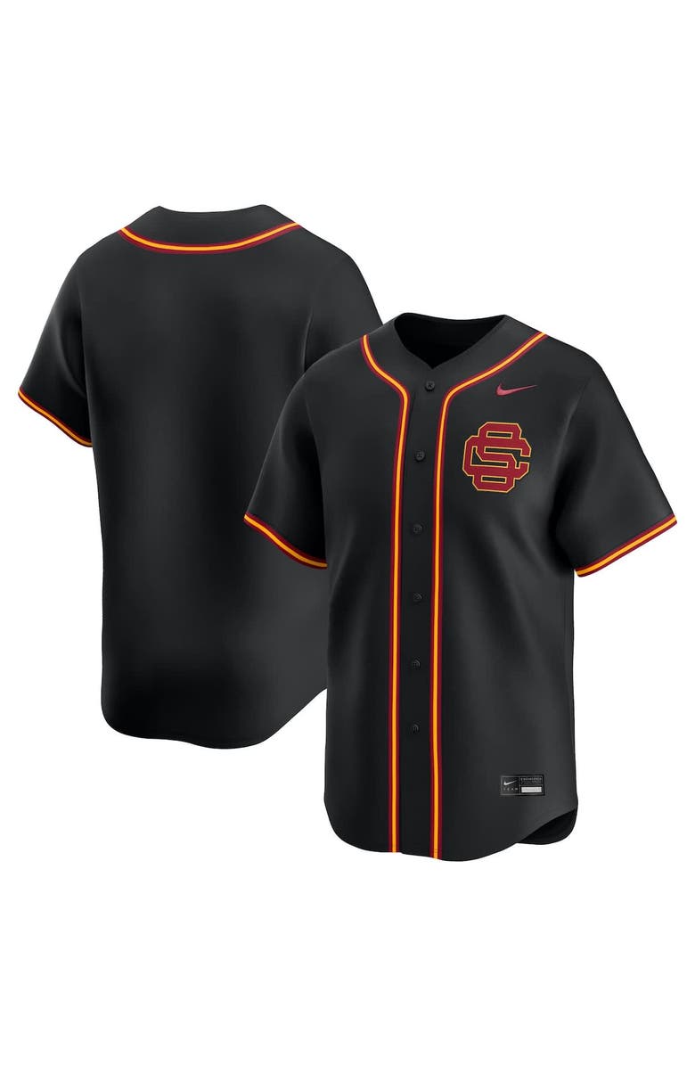 Nike Men's Nike Black USC Trojans College Limited Baseball Jersey, Main, color, Black