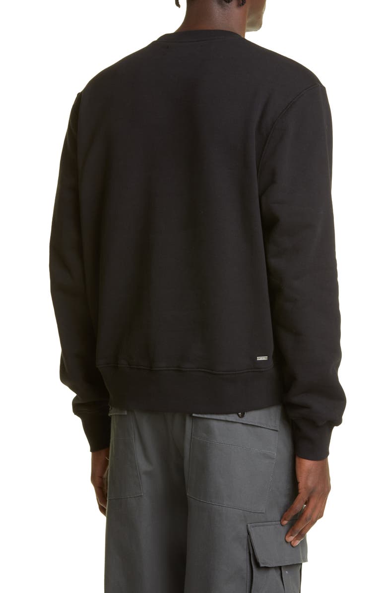 AMIRI Embroidered Floral Logo Graphic Sweatshirt, Alternate, color,