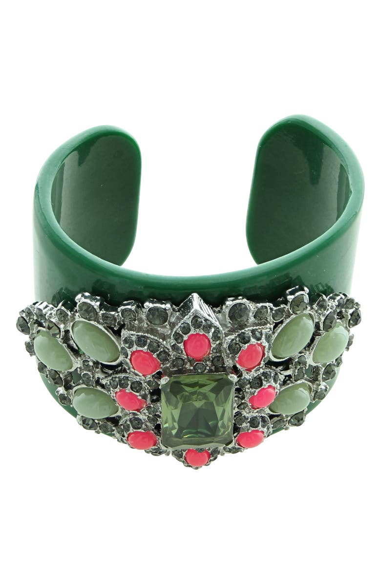 OLIVIA WELLES Flower Power Cuff Bracelet, Main, color, 