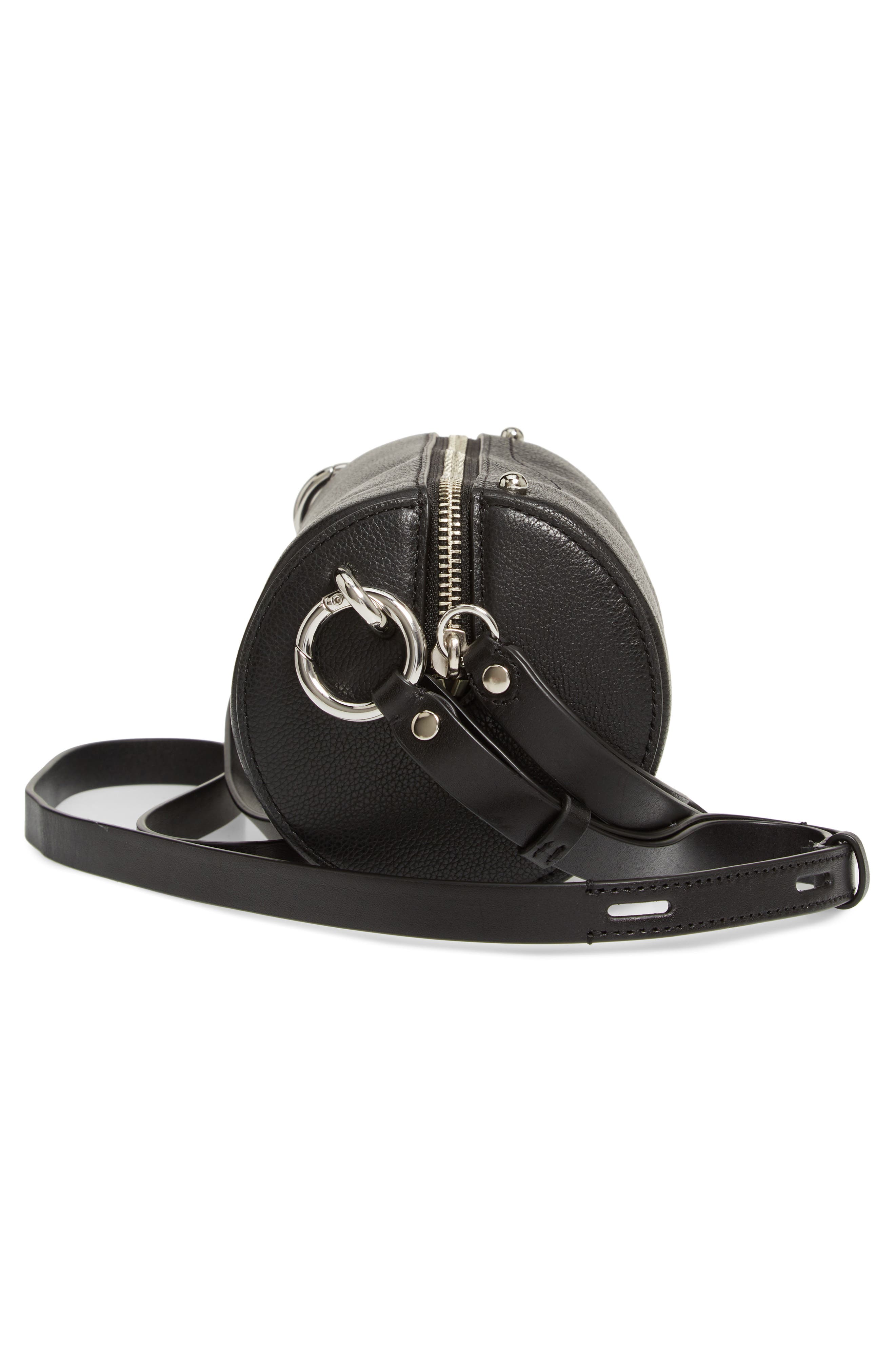 Rebecca Minkoff Leather Barrel Crossbody Bag, Alternate, color, 