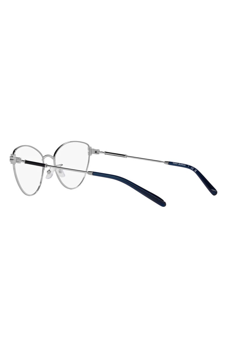 Tory Burch 53mm Cat Eye Optical Glasses, Alternate, color, 