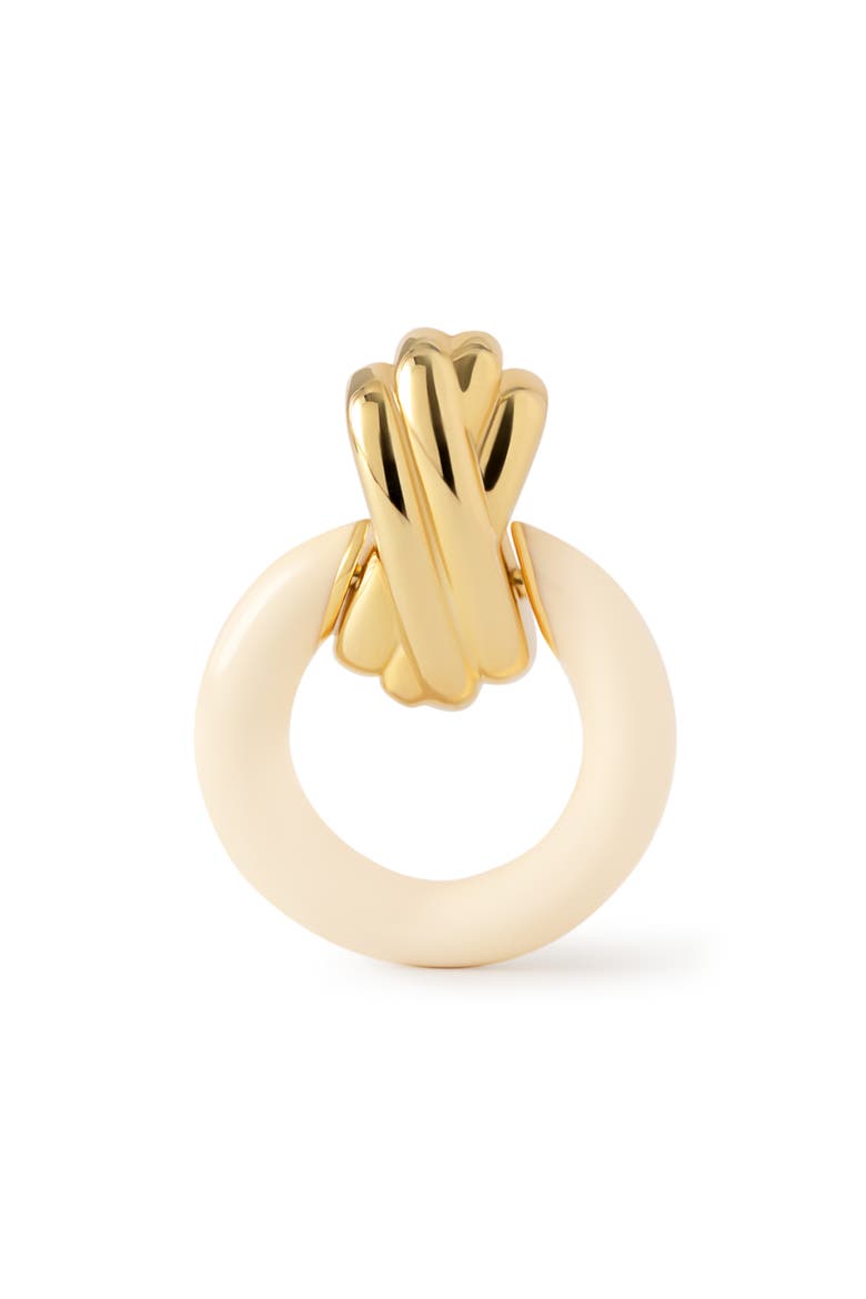 Remi Stud Drop Earrings, Alternate, color, GOLD / WHITE