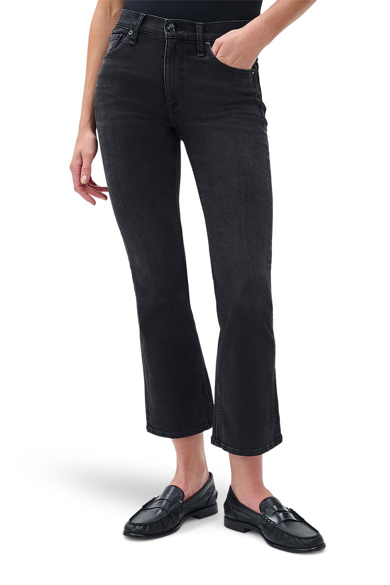 Flexi Peyton Mid Rise Ankle Bootcut Jeans, Main, color, MIDNIGHT