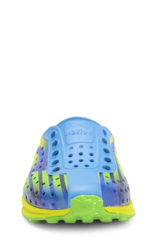 Native Shoes Robbie Floral Water Friendly Perforated Slip-on In Blue