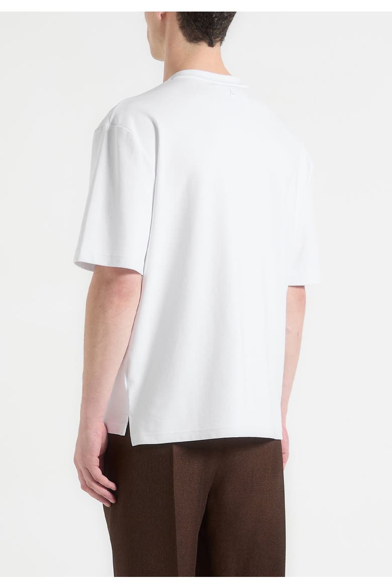 Whipstitch Pocket Cotton T-Shirt, Alternate, color, White