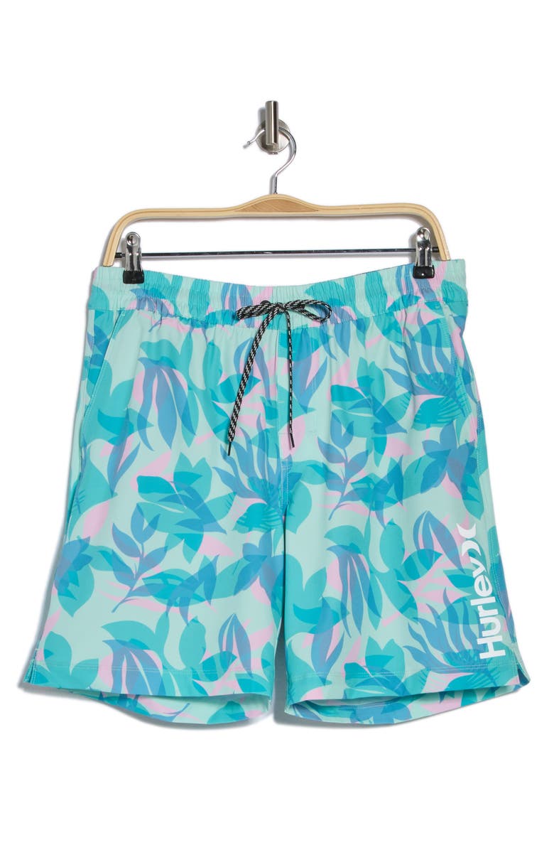 Hurley Aticama Volley Swim Trunks, Alternate, color, Tropical Mist