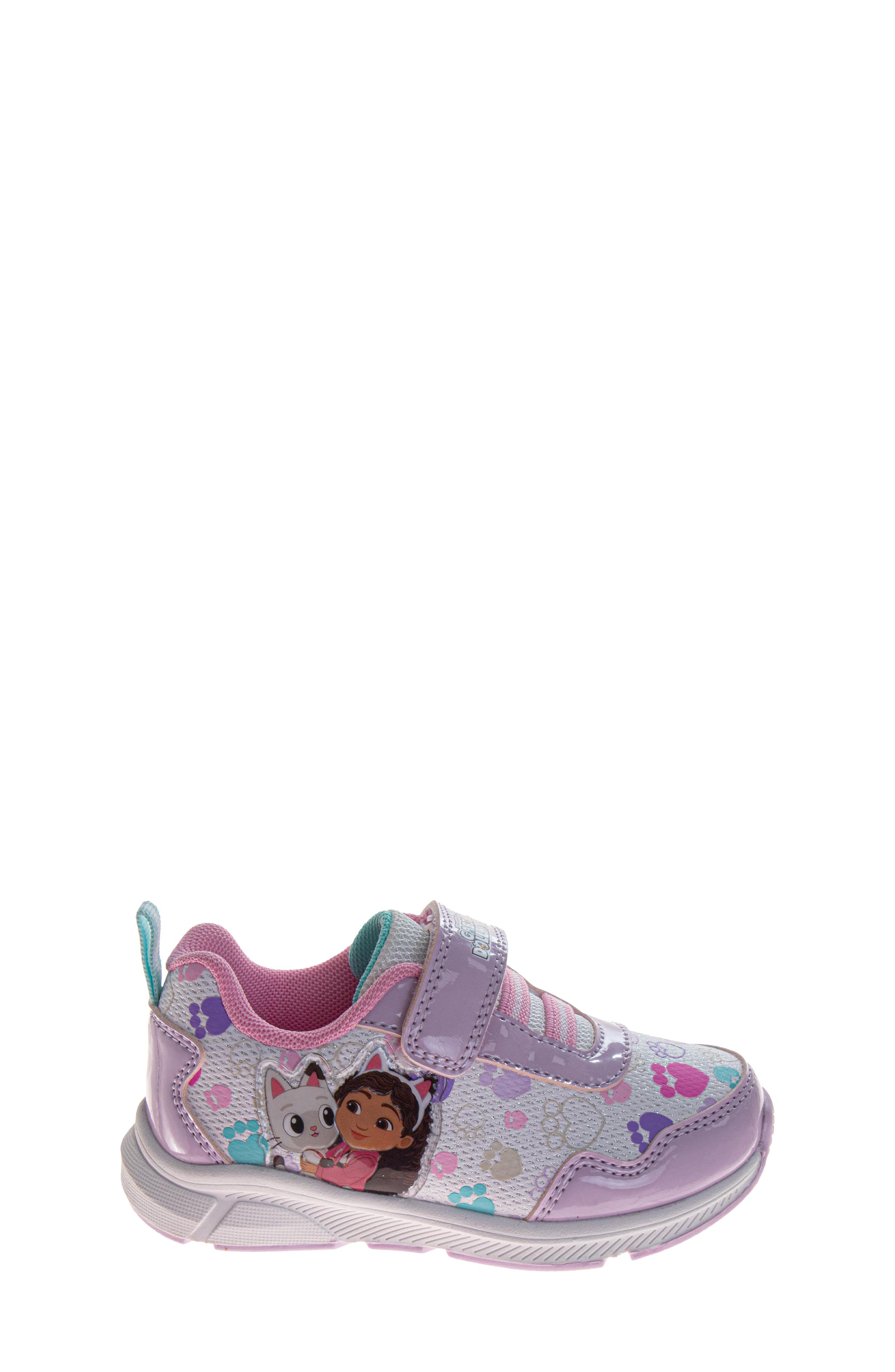 Kids' Gabby's Dollhouse Light-Up Sneaker, Alternate, color, PURPLE/MULTI