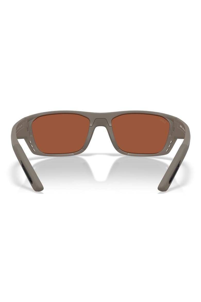 Whitetip Pro 57mm Polarized Rectangular Sunglasses, Alternate, color, MATTE OLIVE SHALE / GREEN