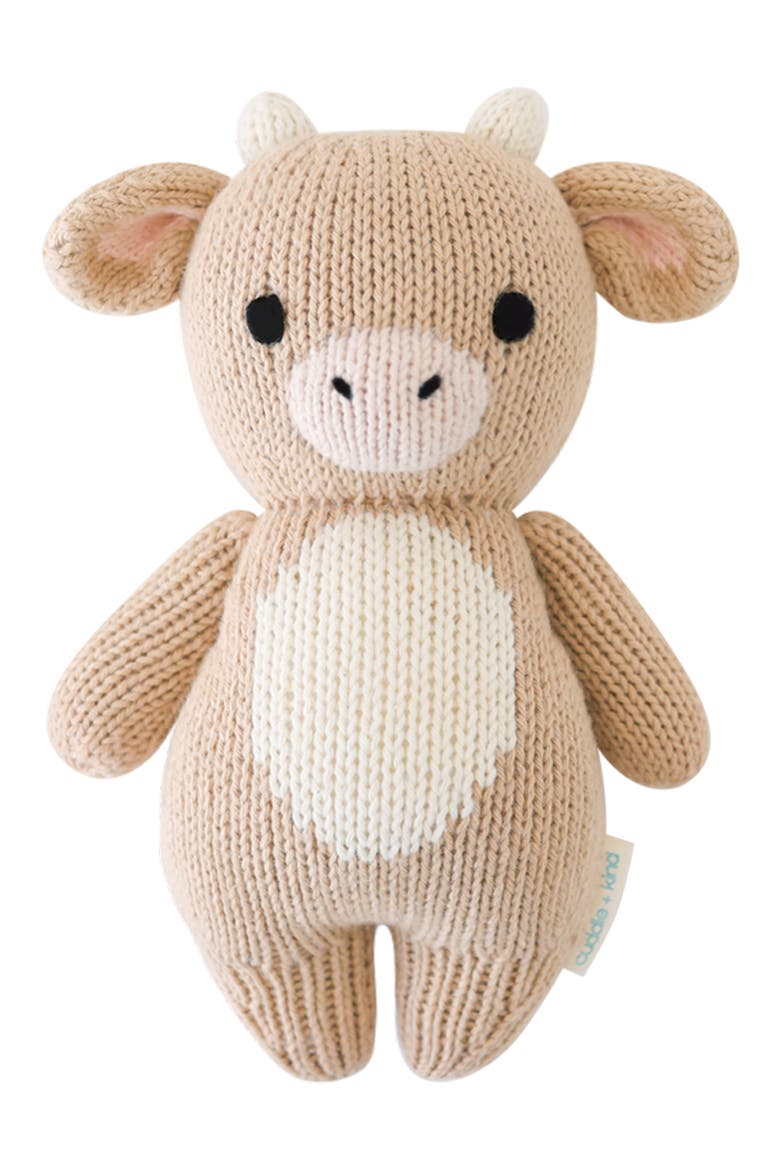Baby Cow Stuffed Animal, Main, color, BROWN