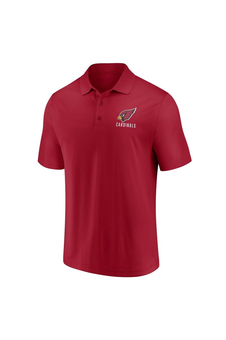 Men's Fanatics Branded White/Cardinal Arizona Cardinals Lockup Two-Pack Polo Set, Alternate, color, White