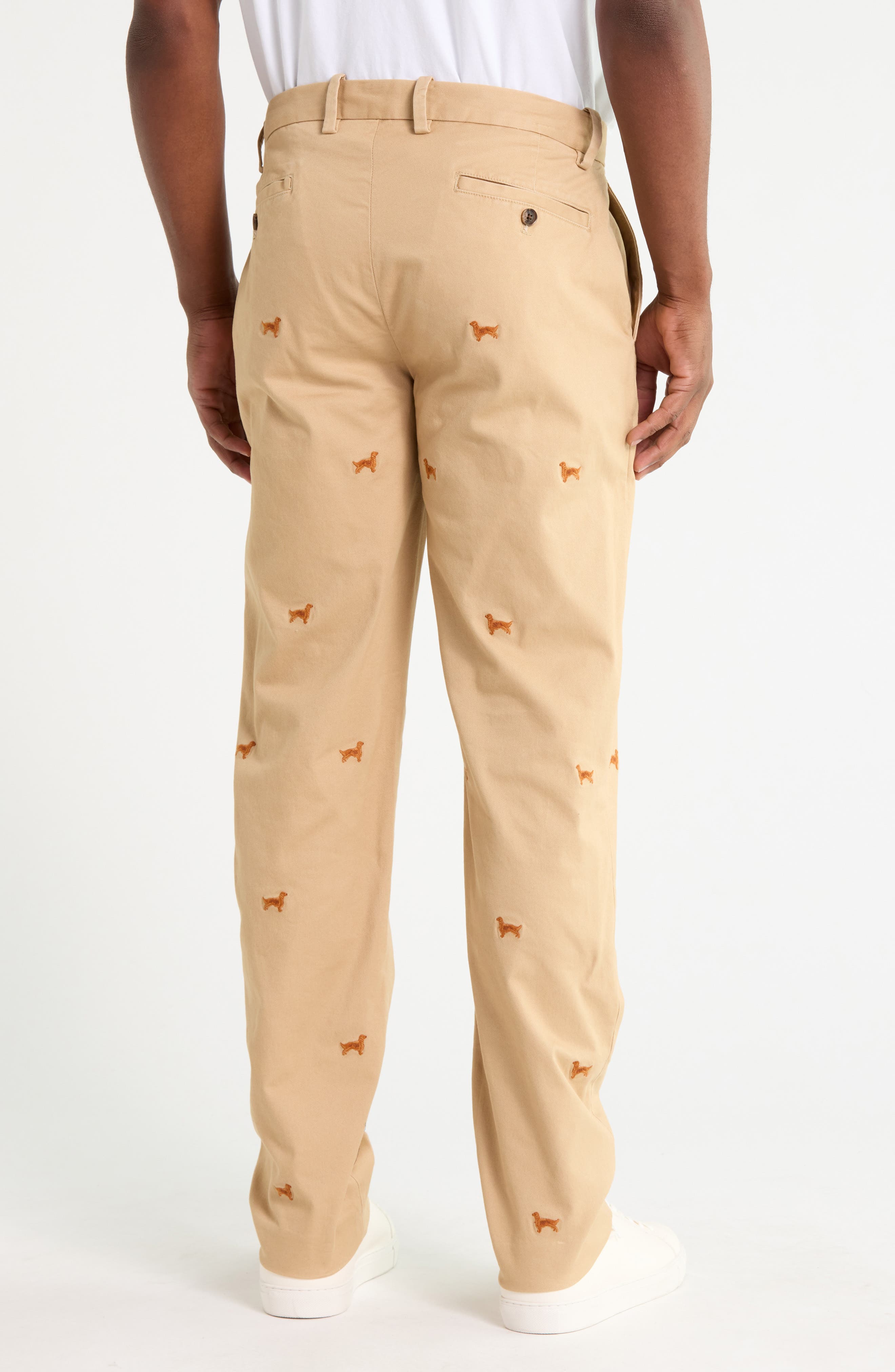 Brooks Brothers Embroidered Irish Setter Chino Trousers (Men ...