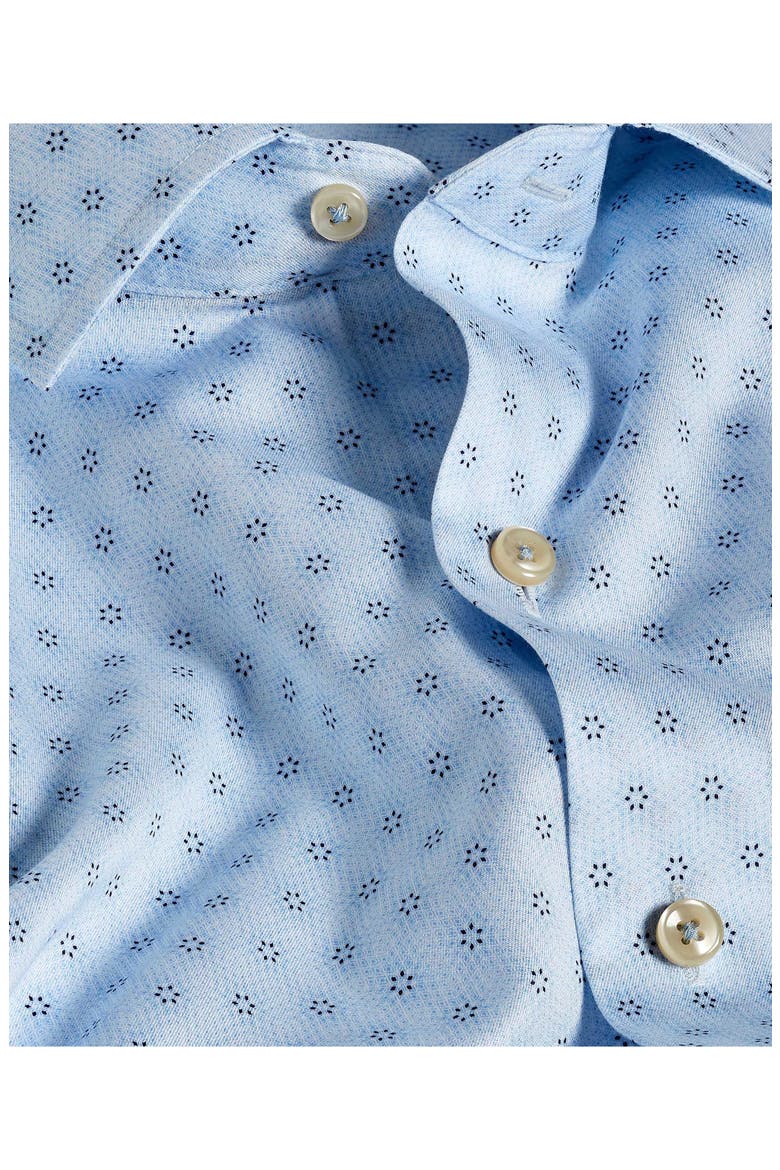 Geometric Print Sport Shirt, Alternate, color, SKY/ NAVY