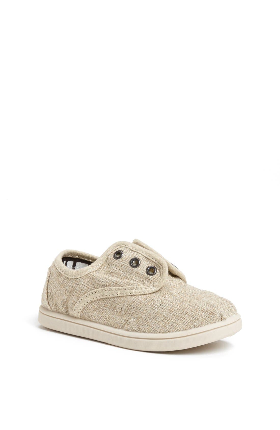 'Cordones - Tiny' Burlap Slip-On, Main, color, NATURAL