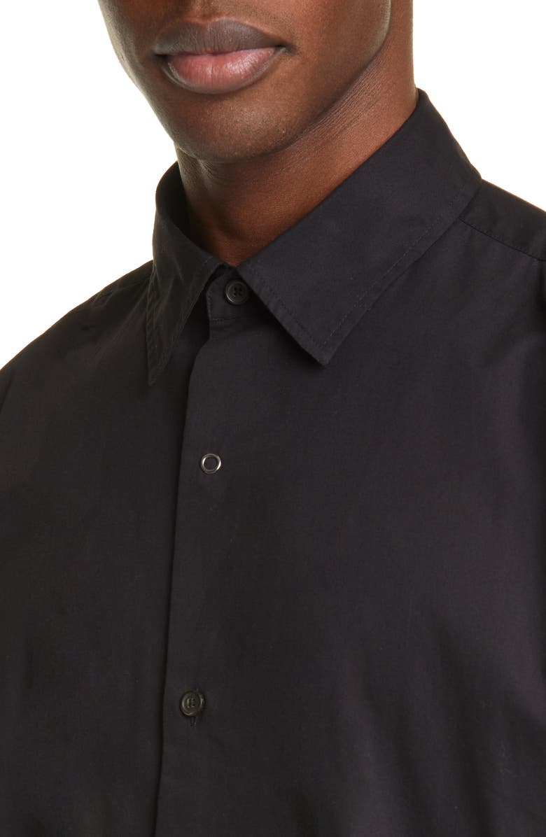 Acne Studios Shepton Oversize Short Sleeve Button-Up Shirt, Alternate, color,