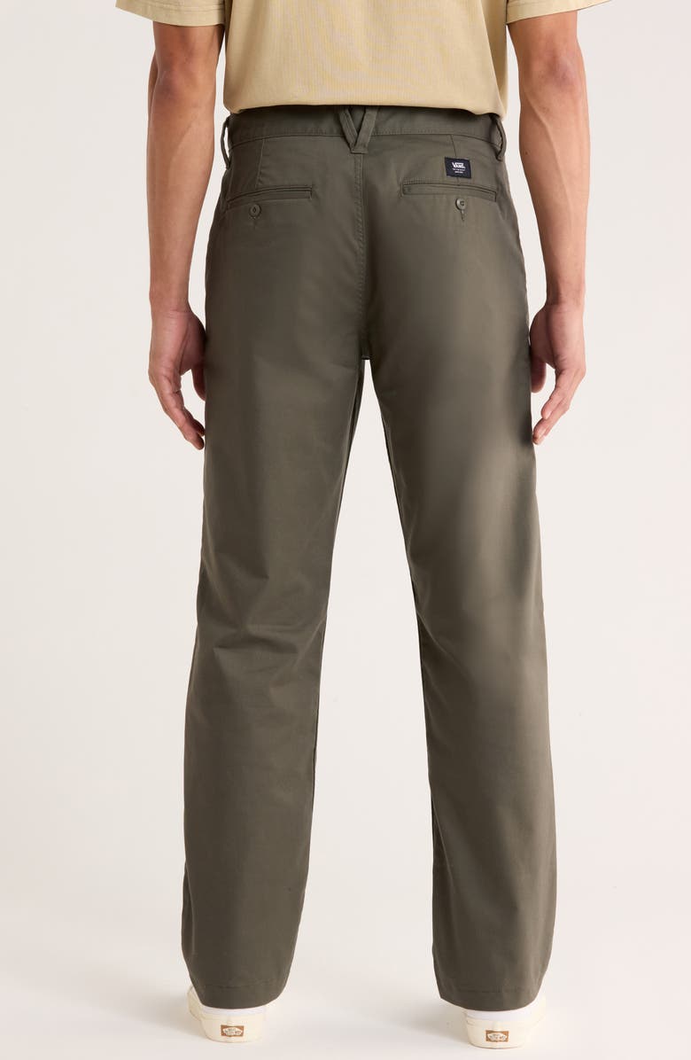Vans Authentic Relaxed Flat Front Stretch Chinos, Alternate, color, Grape Leaf