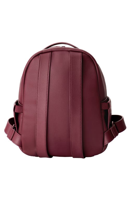 Beis Béis The Essential Mini Backpack In Burgundy