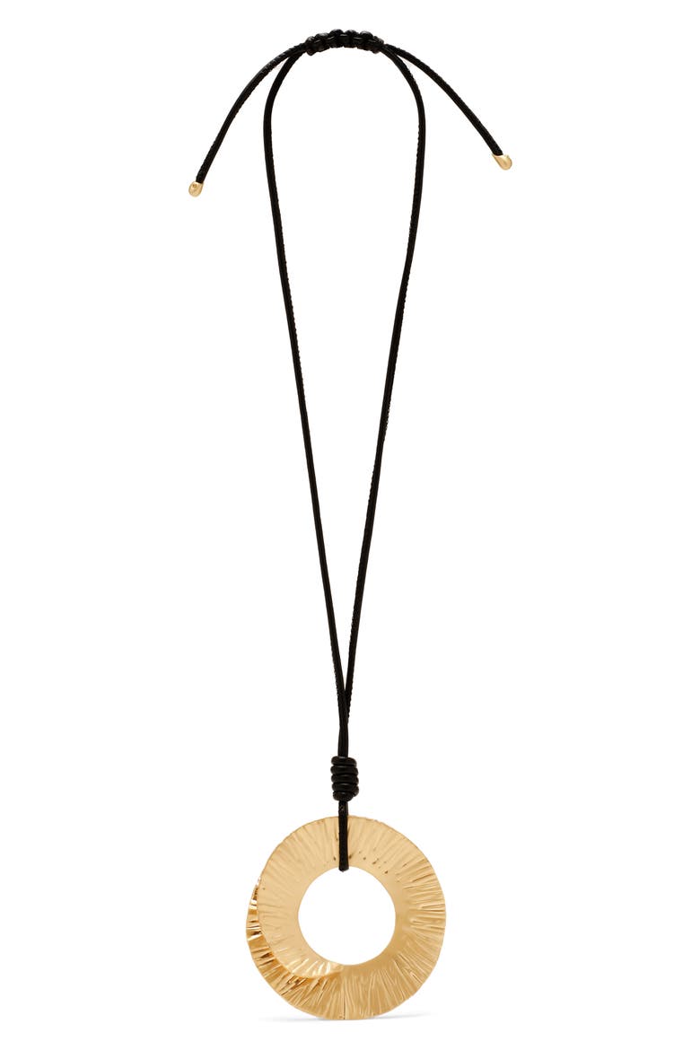 Ren Pendant Necklace, Main, color, BRUSHED BRASS