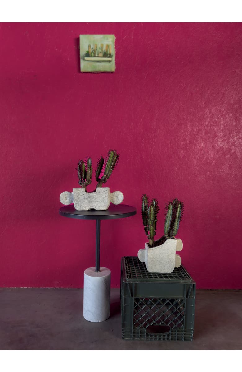 Alma Ome Planter, Alternate, color, White