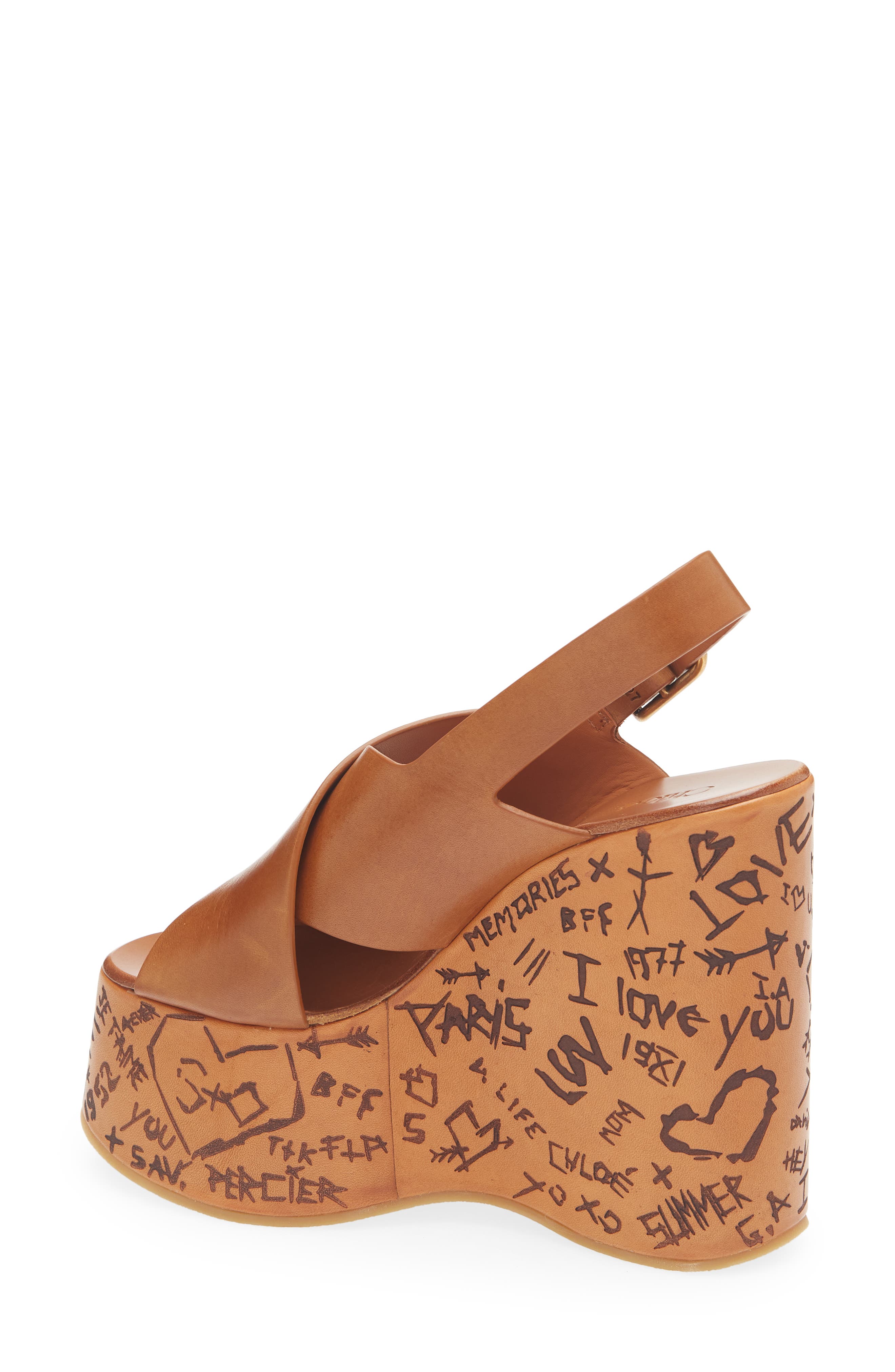Maxime Wedge Sandal, Alternate, color, 27T GINGER BROWN