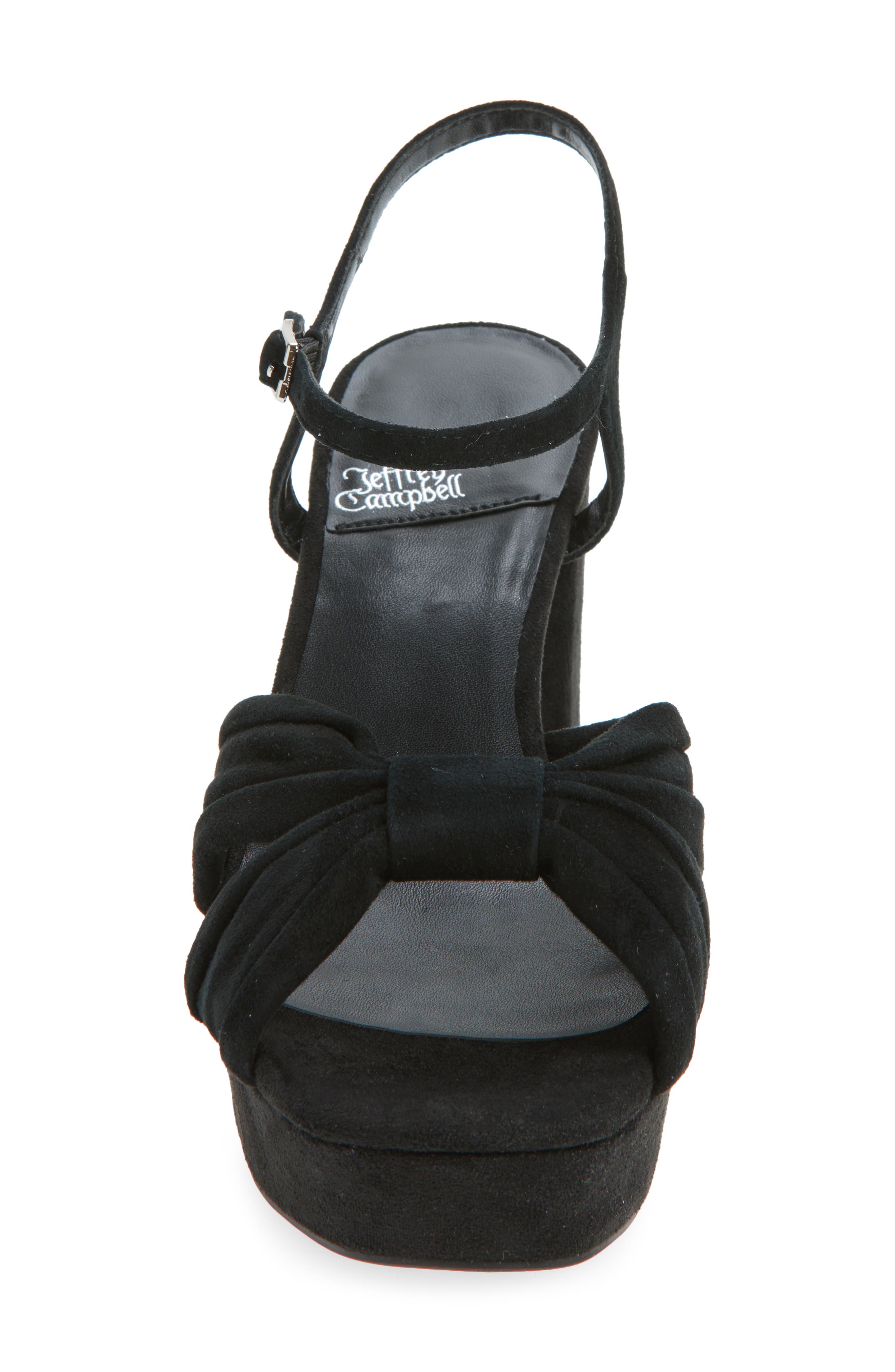 Jeffrey Campbell Dalida Platform Sandal, Alternate, color, Black Suede